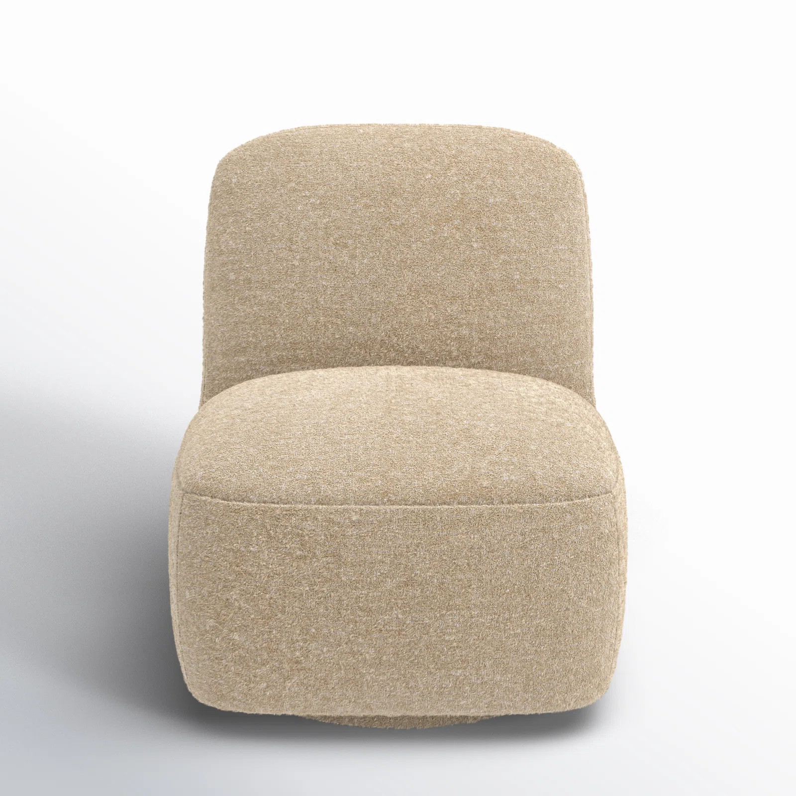 AllModern Darrel Upholstered Swivel Accent Chair, Sand | AllModern | AllModern