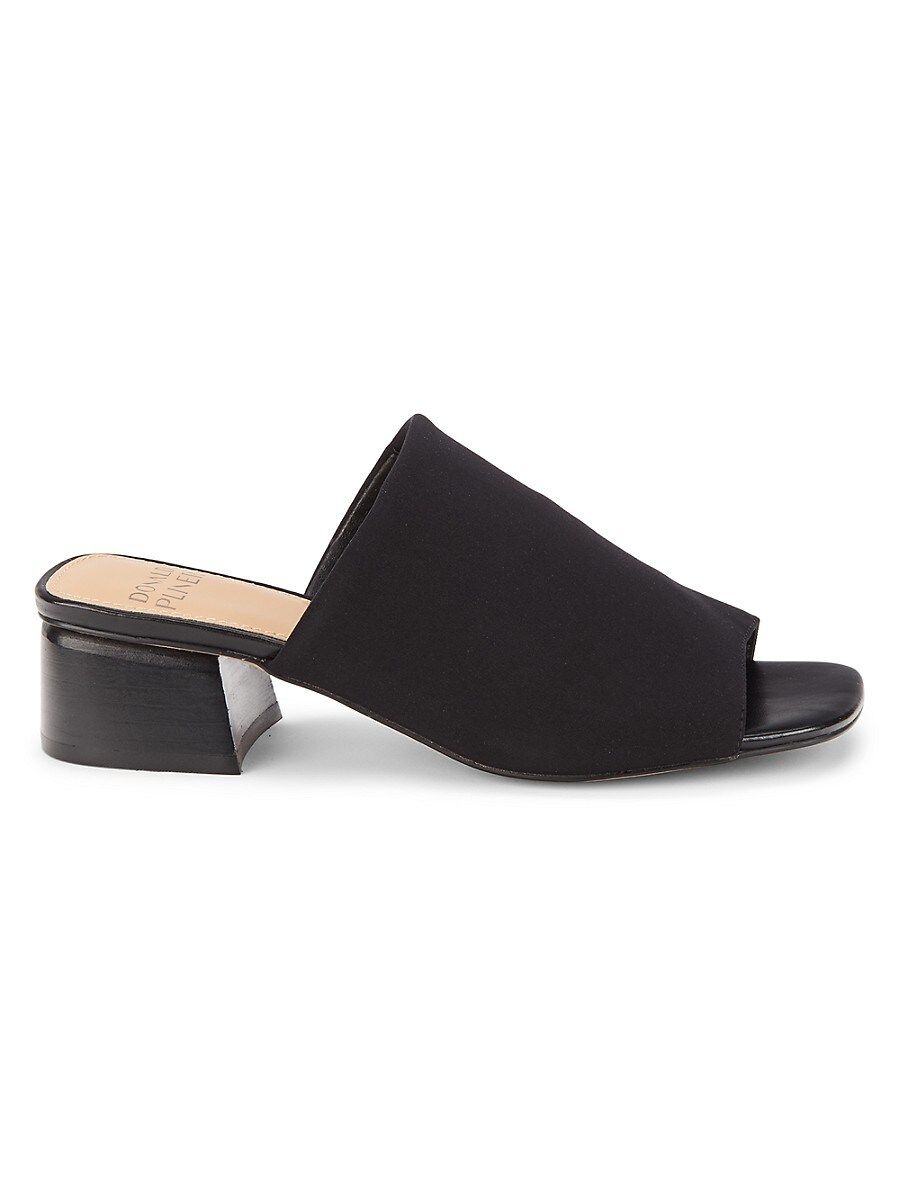 Donald J Pliner Women's Block Heel Open Toe Mules - Black - Size 8.5 | Saks Fifth Avenue OFF 5TH