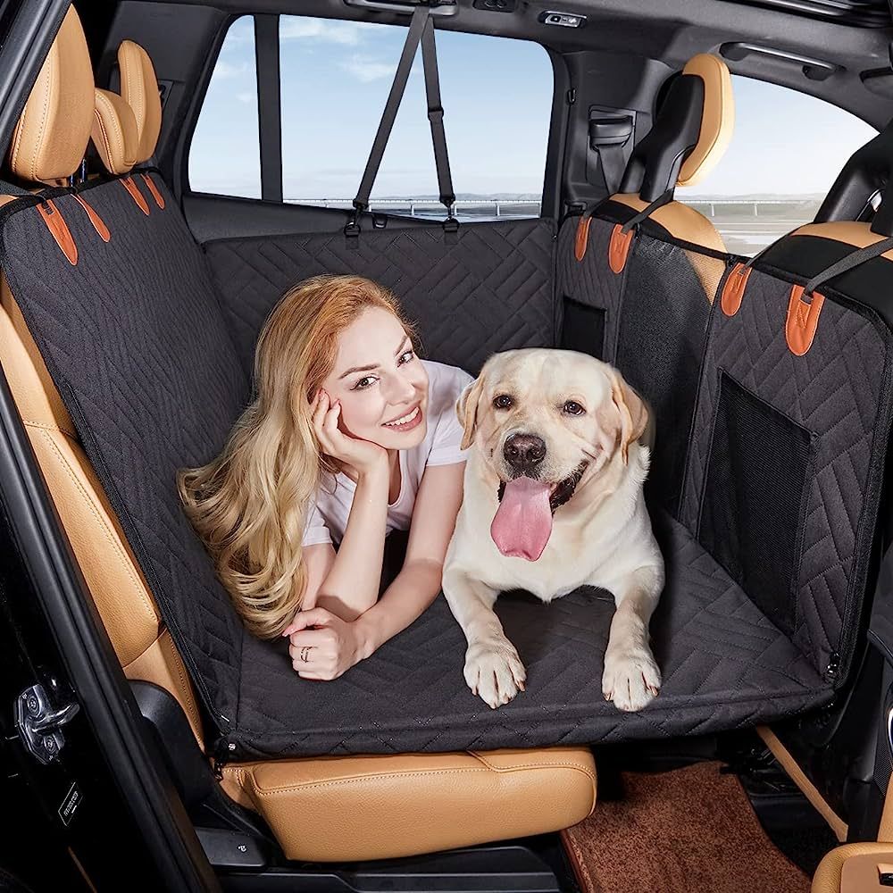 YJGF Back Seat Extender for Dogs,Dog Car Seat Cover for Back Seat Bed Inflatable for Car Camping ... | Amazon (US)