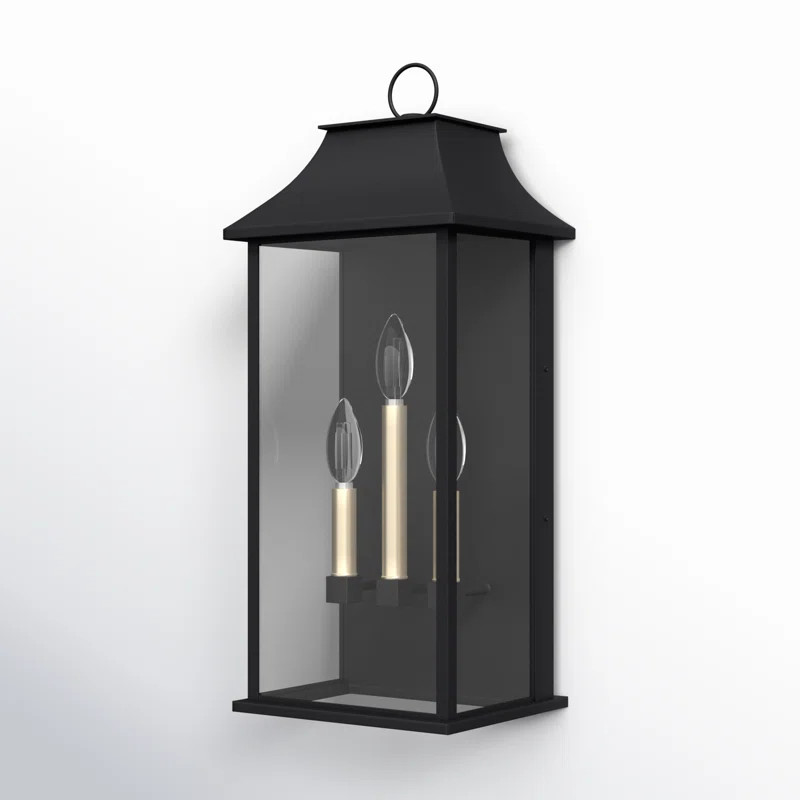 Witcher 3 - Light Glass Outdoor Wall Lantern with Dusk to Dawn | Wayfair North America