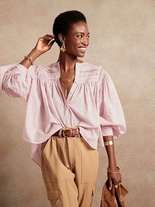 Pintuck Swing Top | Banana Republic (US)