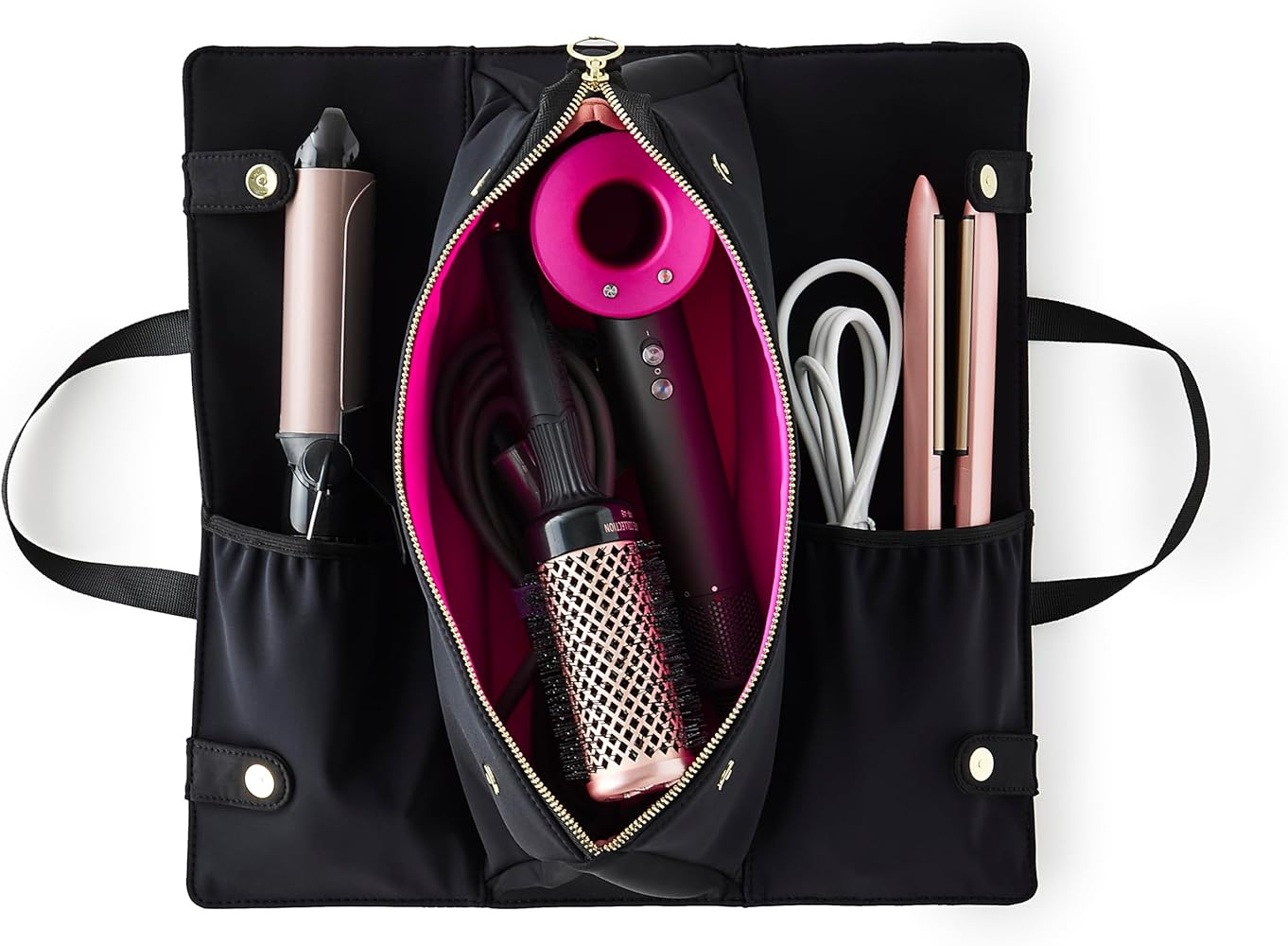 KUSSHI Hair Tools Bag - Neoprene Hair Tools Travel Bag & Hair Accessories Organizer Case | Amazon (US)