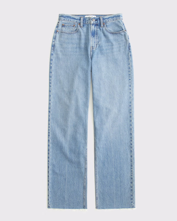 Curve Love High Rise Loose Jean | Abercrombie & Fitch (US)