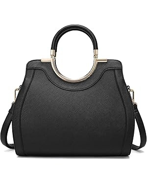 LJOSEIND Women’s Handbags Designer Purses Satchel Totes Structured Shoulder Bags | Amazon (US)