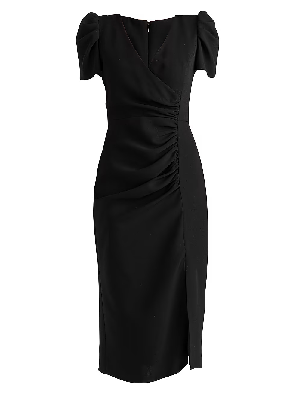 Caldwell Gathered Wrap-Effect Dress | Saks Fifth Avenue
