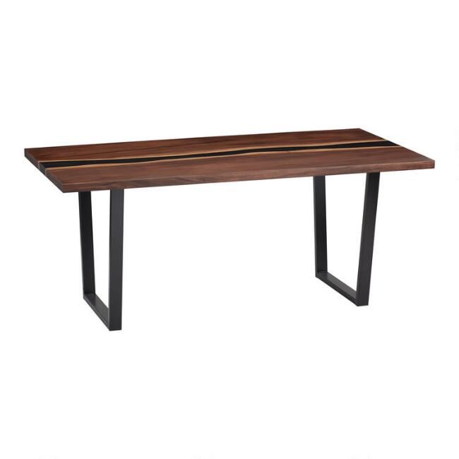Live Edge Wood and Resin Cailen Dining Table | World Market