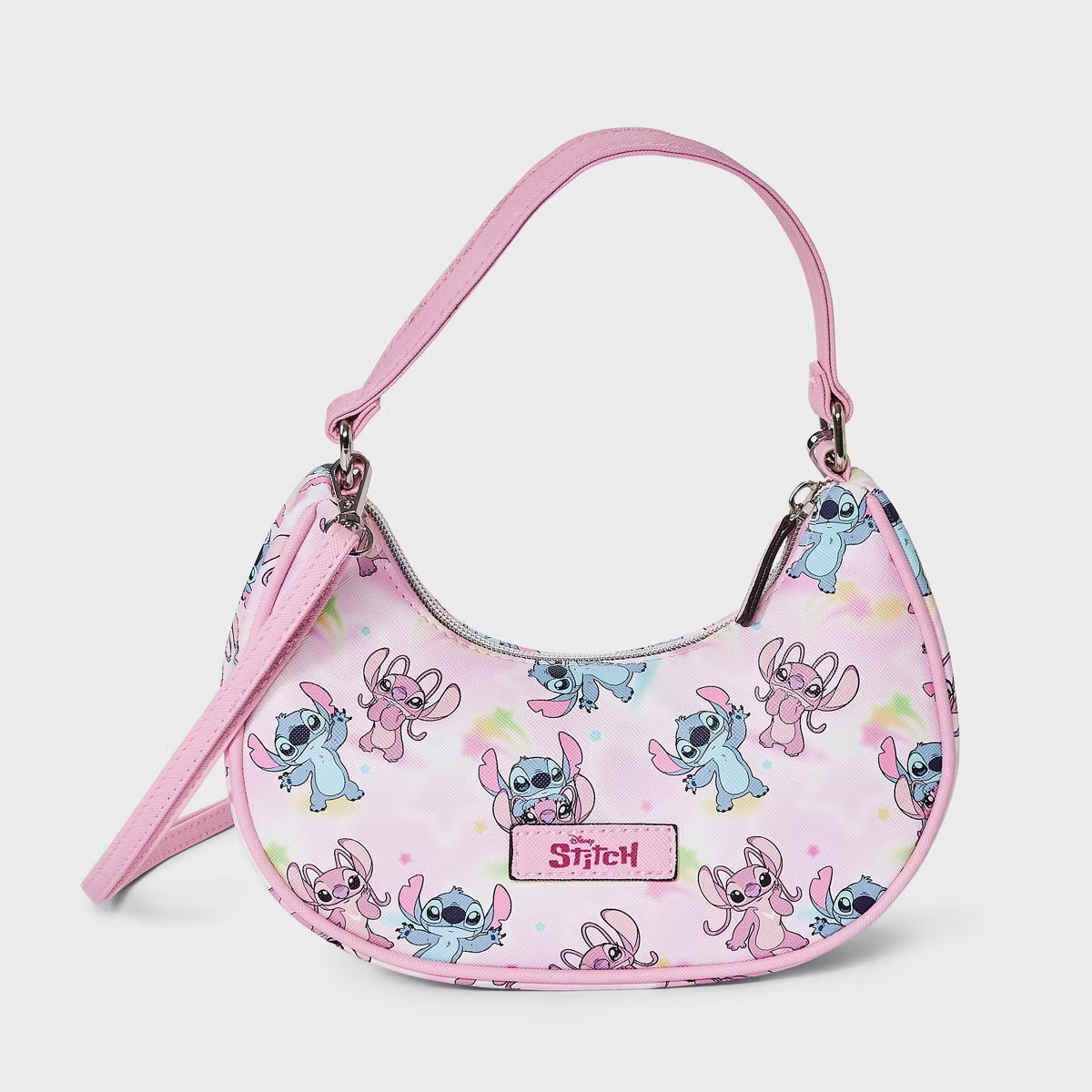 Girls' Lilo & Stitch Printed Shoulder Bag - Pink | Target