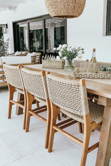 These beautiful woven chairs are on sale for 20% for a limited time! The quality is like no other and they’re soooo comfortable 🤍 

#outdoor #outdoorfuniture #patio #patiochairs #wovenchairs 

#LTKhome #LTKSeasonal #LTKsalealert
