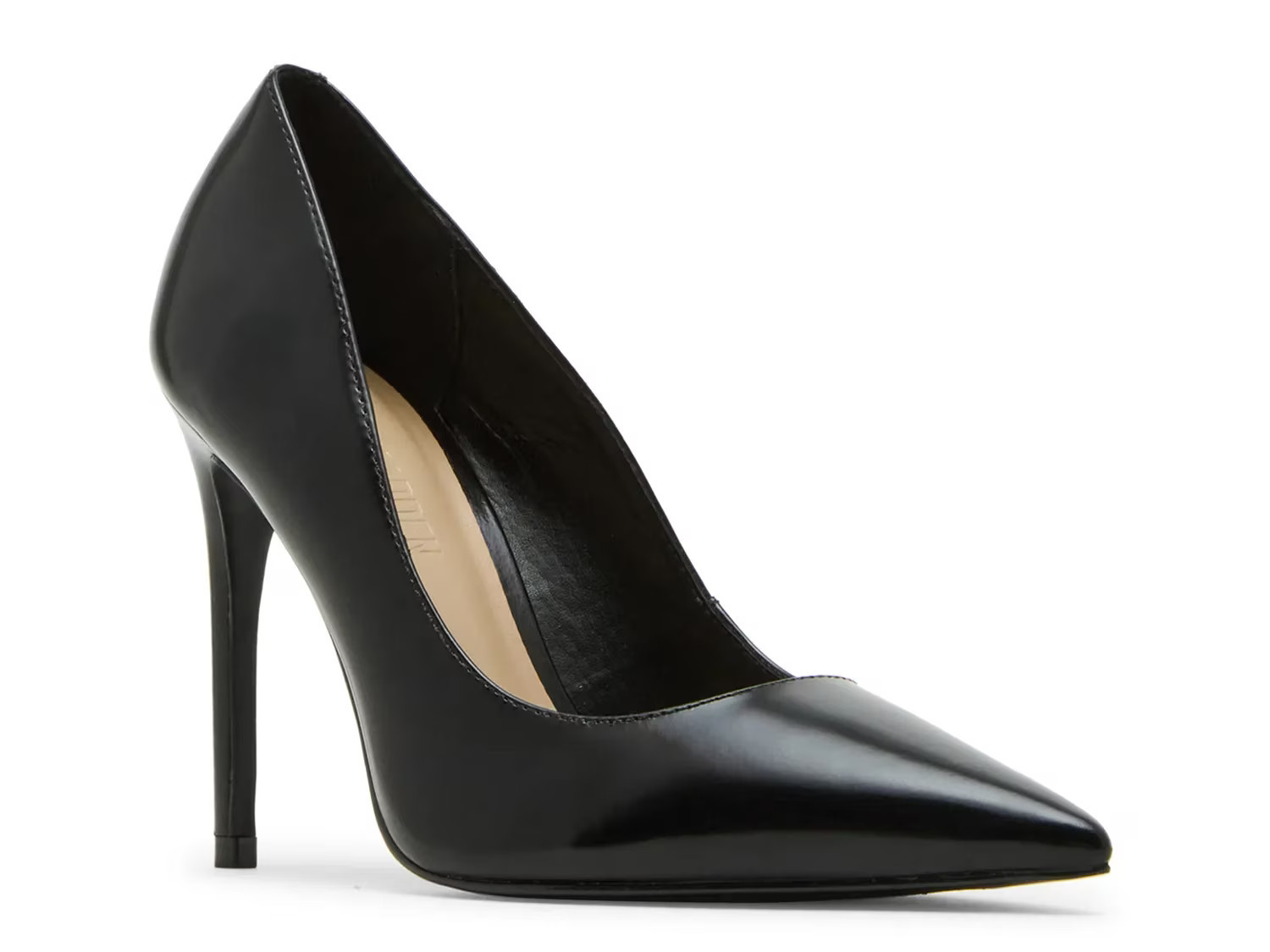 Steve Madden Noir Pump | Women's | Black Leather | Size 6.5 | Pumps | Stiletto | DSW