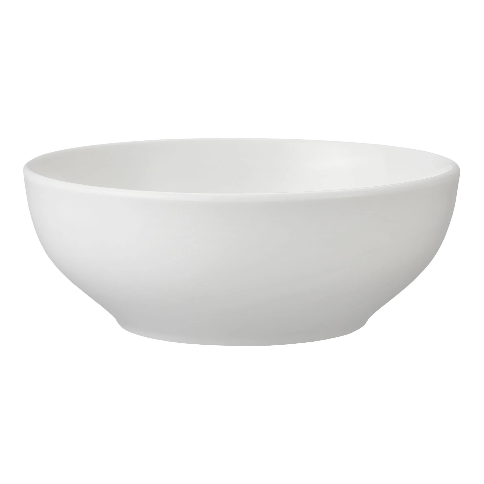Mainstays Glazed White Stoneware Round Dinner Bowl, 6.1” | Walmart (US)