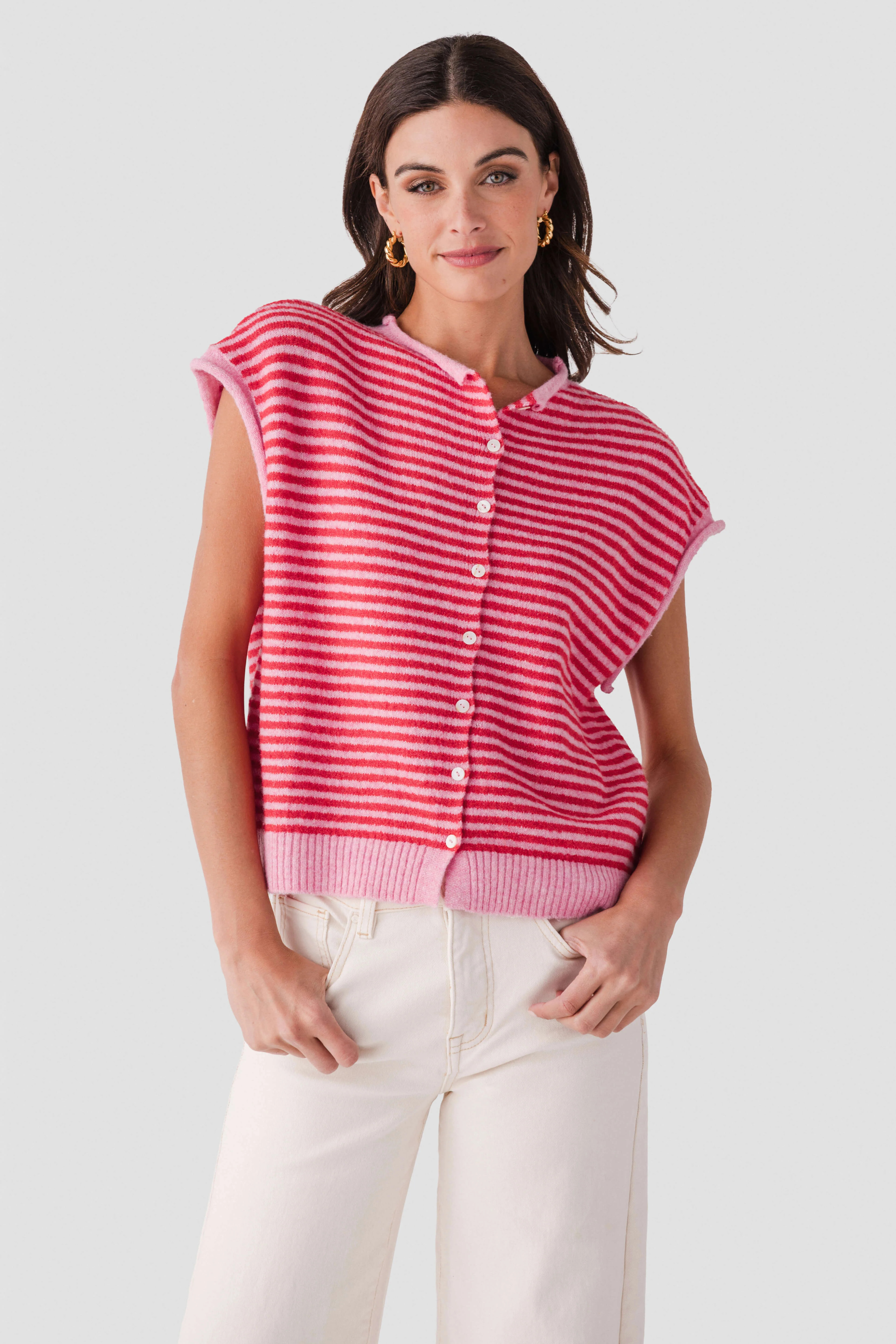 Things Between Striped Piper Vest | Social Threads