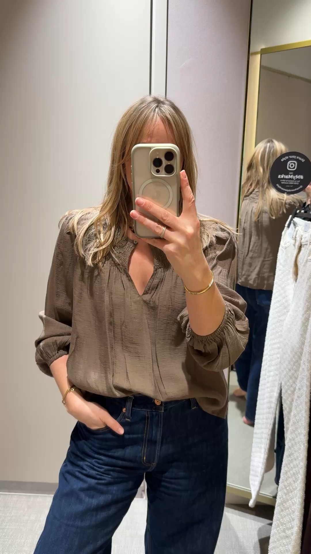 Lovely blouse for spring 
Flattering neckline and shoulder detail 
Lovely olive shade - also available in black 
Wearing a U.K. 14 

Lovely with a wide leg white jean 👌🏻 and brown leather accessories 

#LTKgrwm #LTKspring #LTKWorkwear
