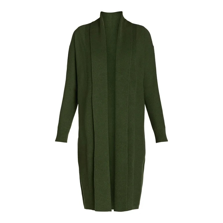 Time and Tru Women's and Women’s Plus Duster Cardigan Sweater, Midweight, Sizes XS-4X | Walmart (US)