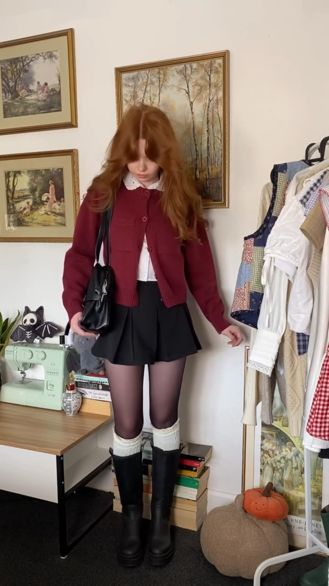 cardigan is from @shopcider, boots are from @rocketdogfootwear, bag is from @samo_ondoh