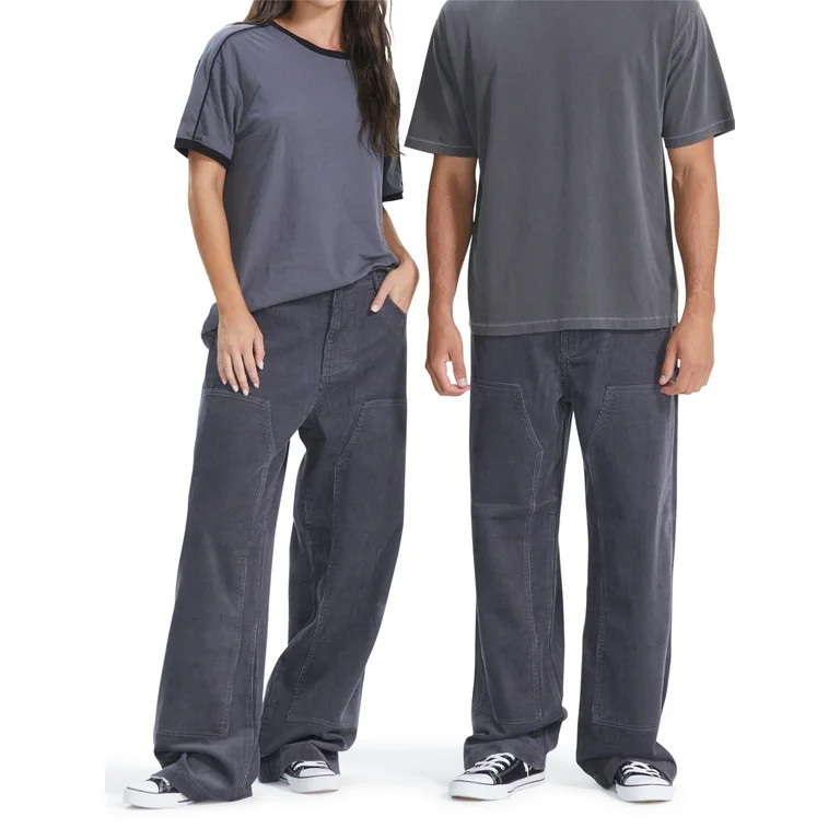 No Boundaries All Gender Corduroy Carpenter Pants, Men's Sizes 28 - 44 - Walmart.com | Walmart (US)
