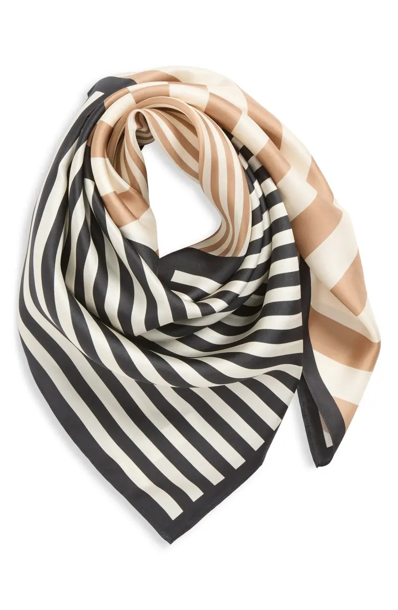 Nordstrom Stripe Square Silk Scarf | Nordstrom | Nordstrom