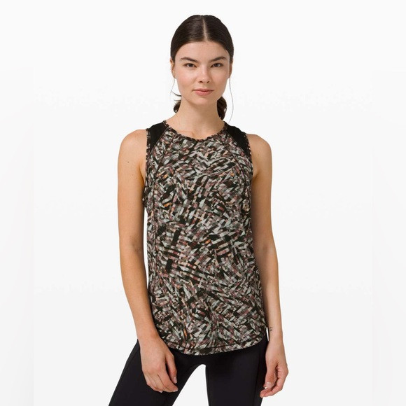 [lululemon] active sculpt mesh inset tank in kaleidoscope multi print 4 | Poshmark