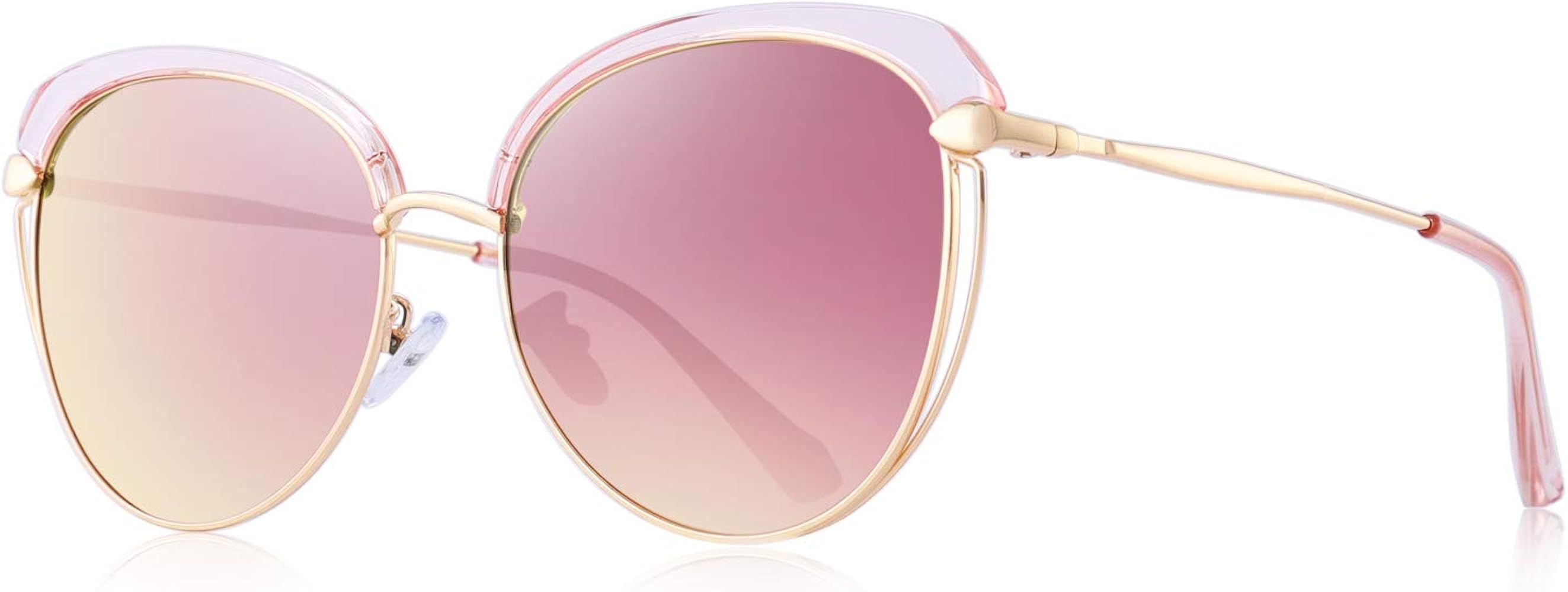 OLIEYE Fashion Polarized Sunglasses for Women UV400 Mirrored Lens | Amazon (US)