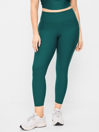 High-Waisted PowerSoft 7/8 Pocket Leggings | Old Navy (US)
