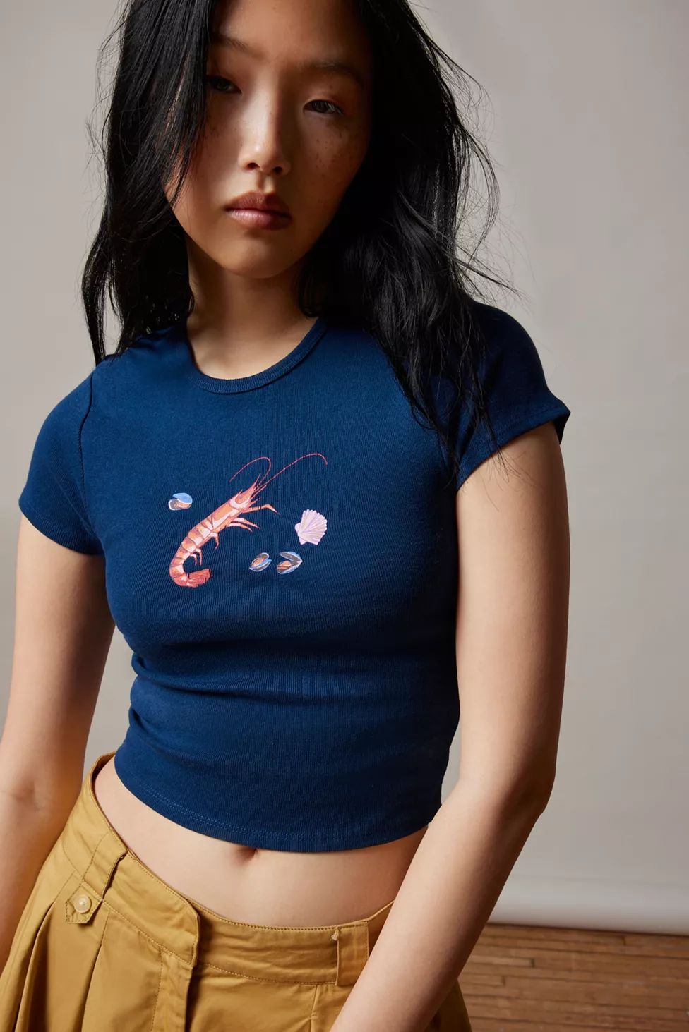 BDG Shellfish Perfect Baby Tee | Urban Outfitters (US and RoW)
