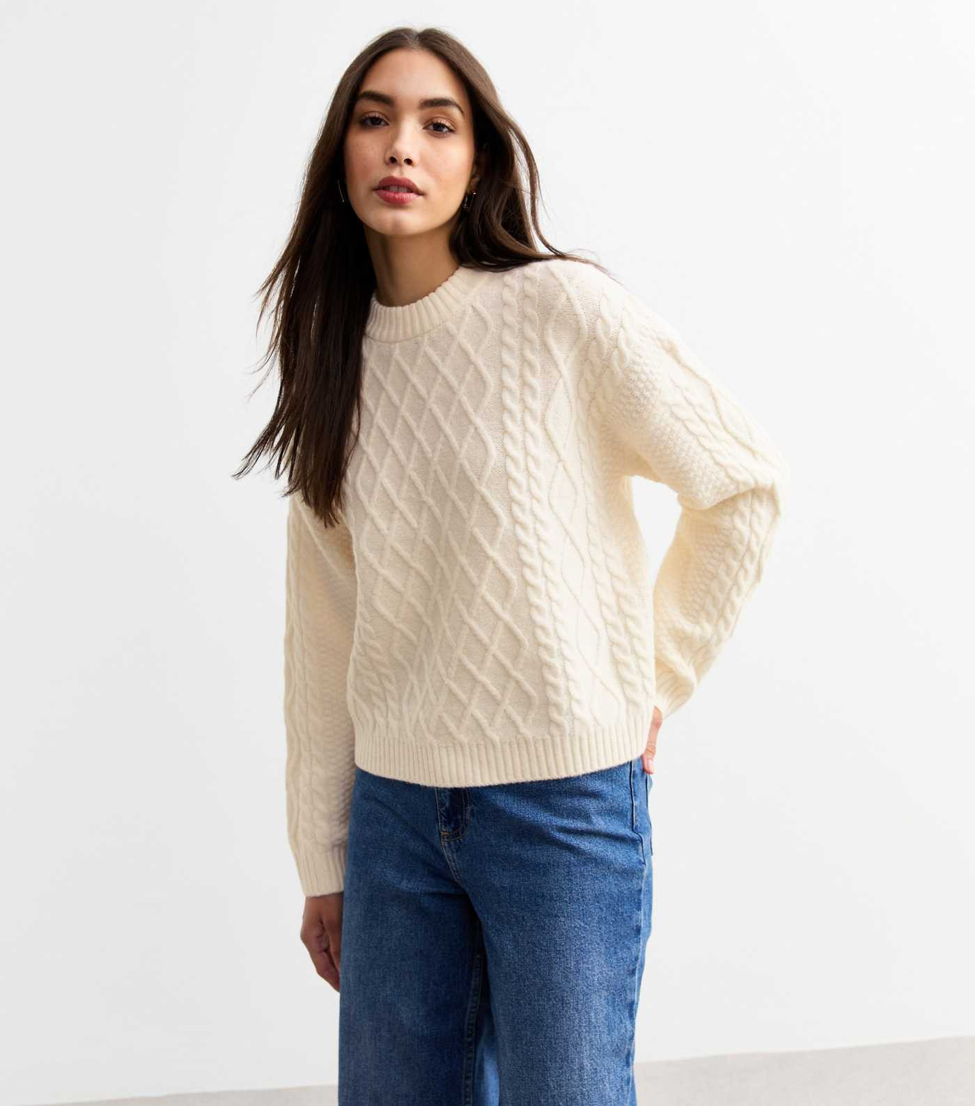 Cream Cable Knit Jumper
						
						Add to Saved Items
						Remove from Saved Items | New Look (UK)