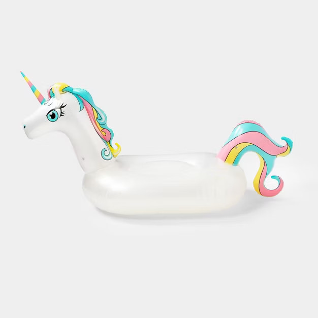 Unicorn Pool Float Pearlized White - Sun Squad™ | Target
