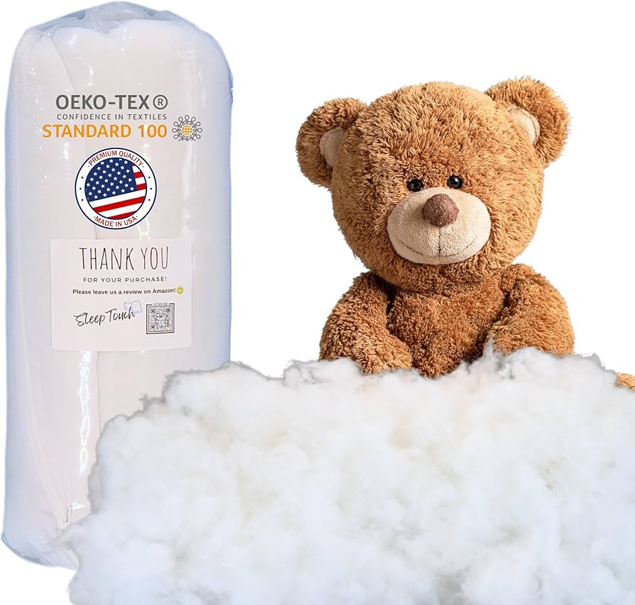 Polyester Fiber Fill Stuffing – 2 lb High-Loft Polyfill for Couch Cushions, Pillows, Stuffed An... | Amazon (US)