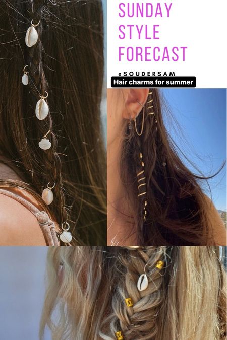 Hair charms for summer 