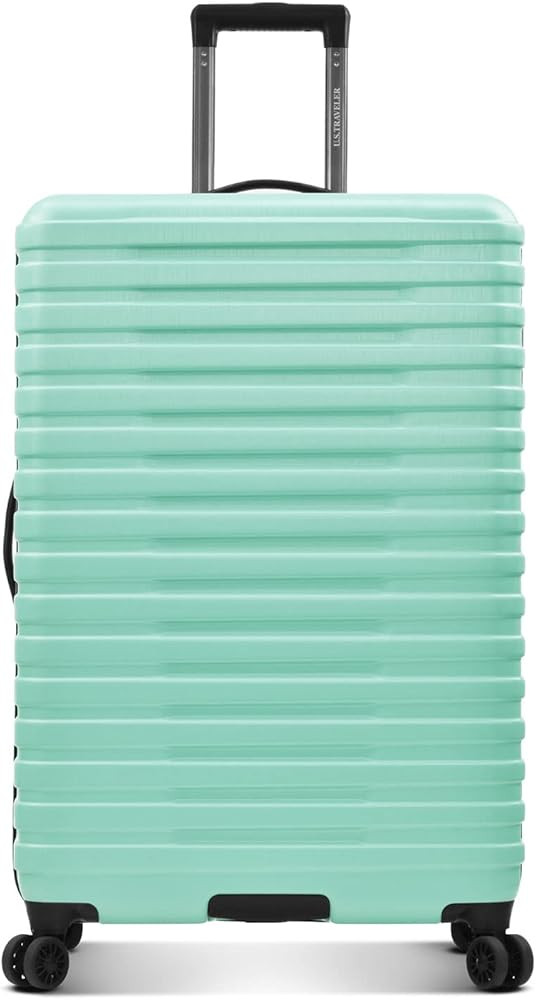 U.S. Traveler Boren Polycarbonate Hardside Rugged Travel Suitcase Luggage with 8 Spinner Wheels, ... | Amazon (US)