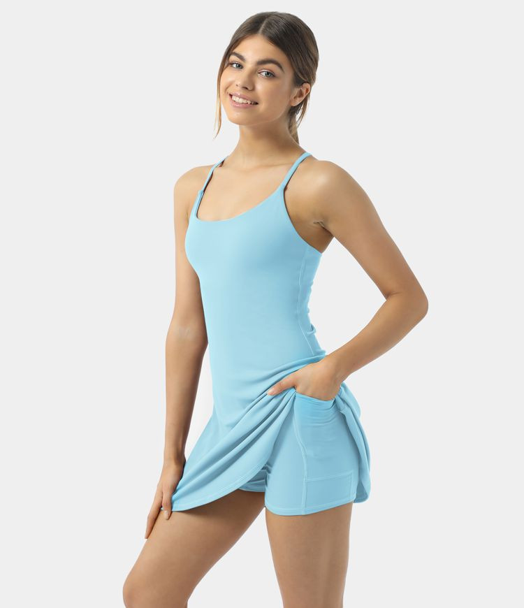 Women’s Softlyzero™ Plush Backless Active Dress - Halara | HALARA