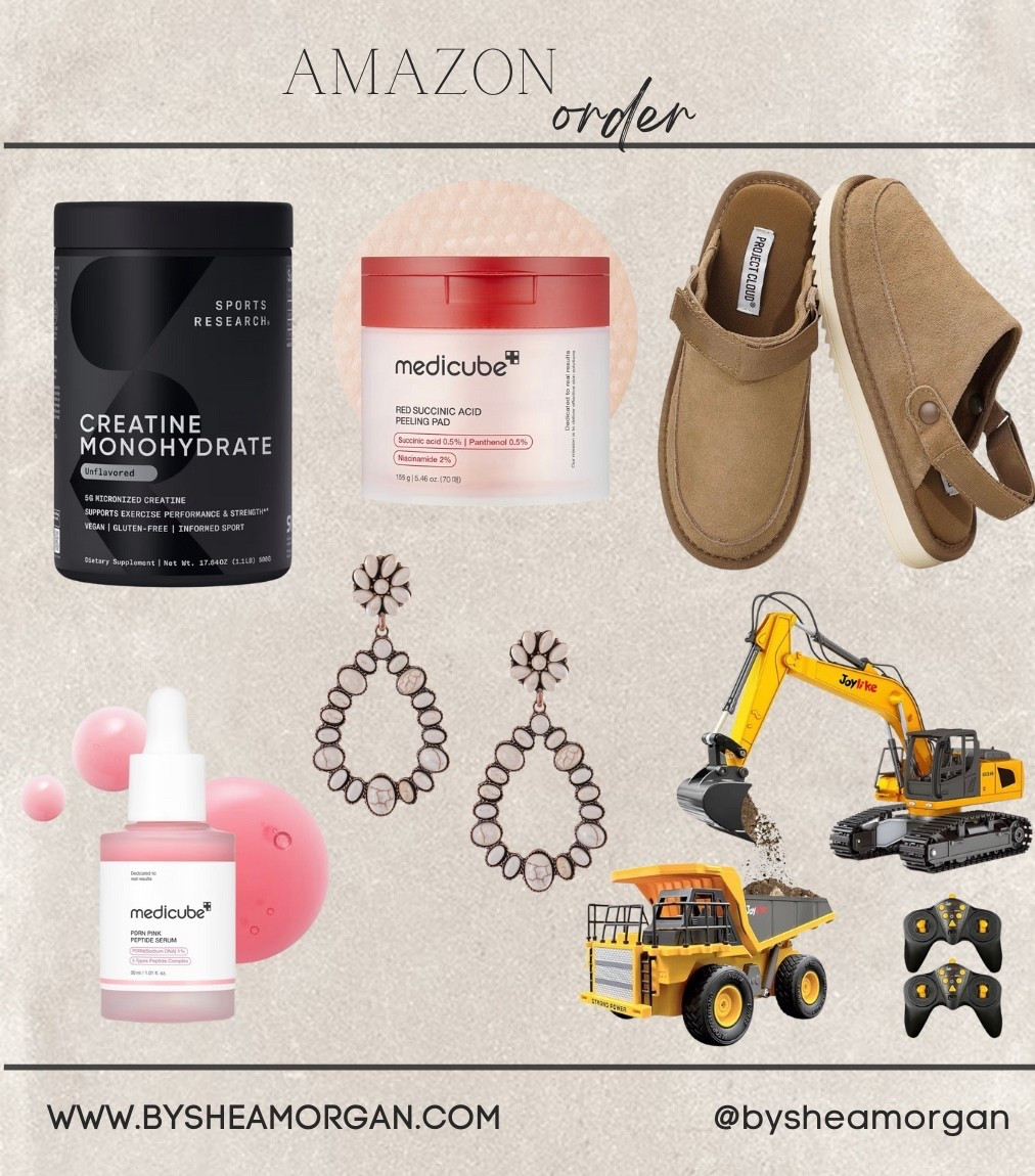 My most recent Amazon order! Ugg lookalikes, medicube skin care 