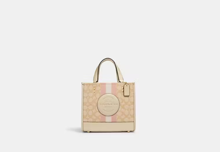 Dempsey Tote 22 In Signature Jacquard With Stripe And Coach Patch | Coach Outlet US