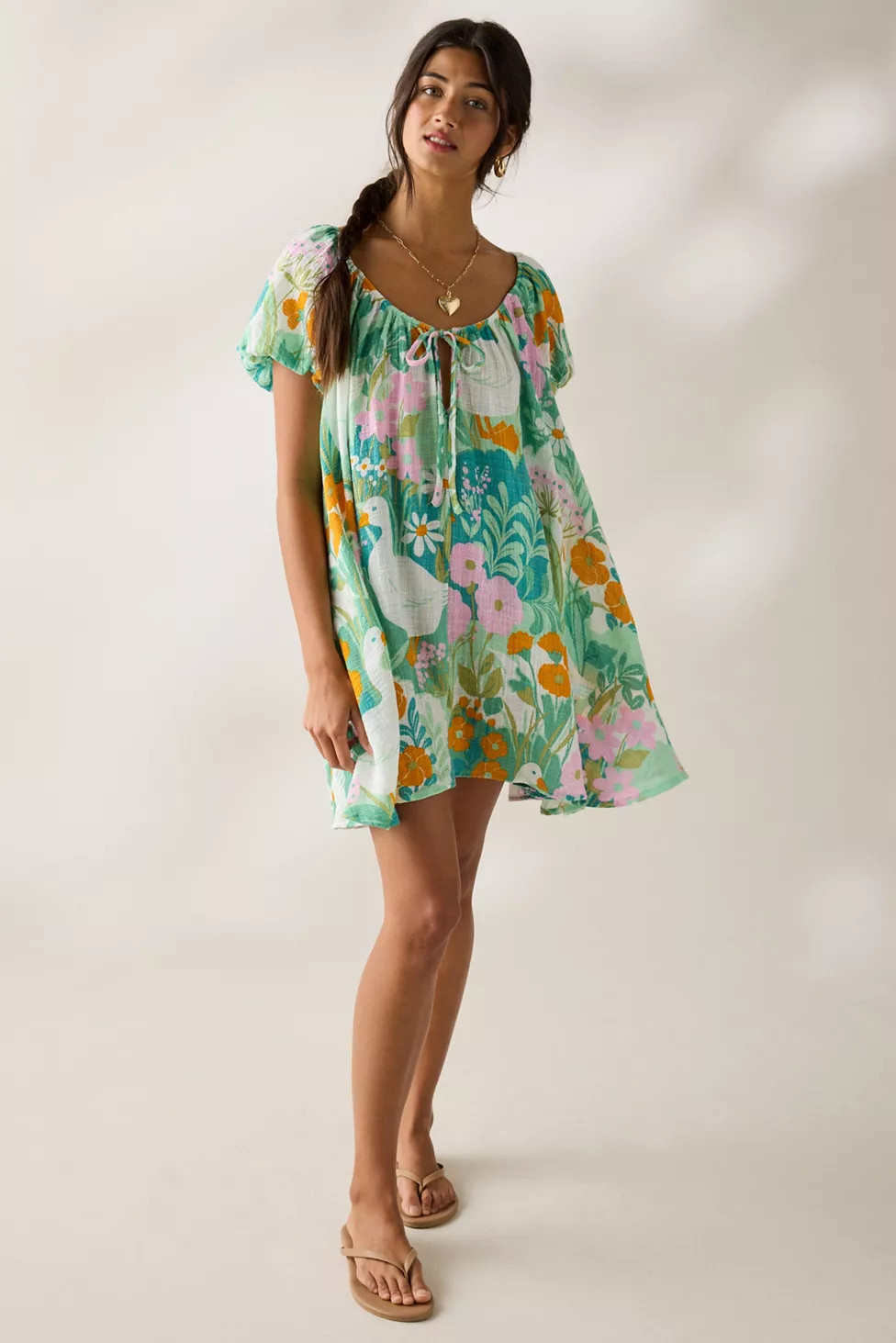 Out From Under Amara Cotton-Blend Slip Mini Dress | Urban Outfitters (US and RoW)