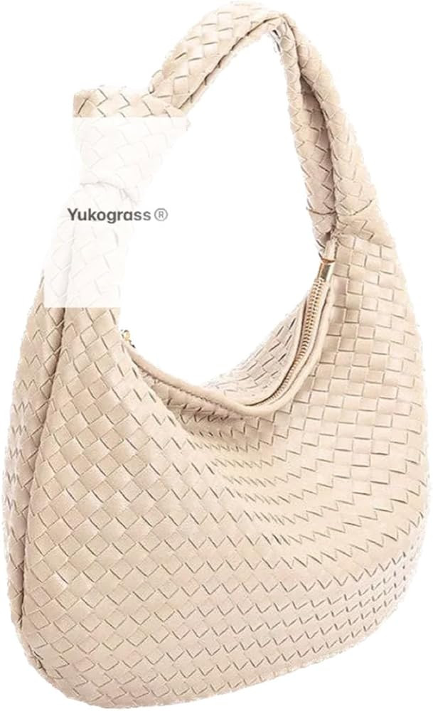 Small & Large Clutch Purses for Women, Knoted Woven Top Handle Handbag for Women, Soft Leather Sh... | Amazon (US)