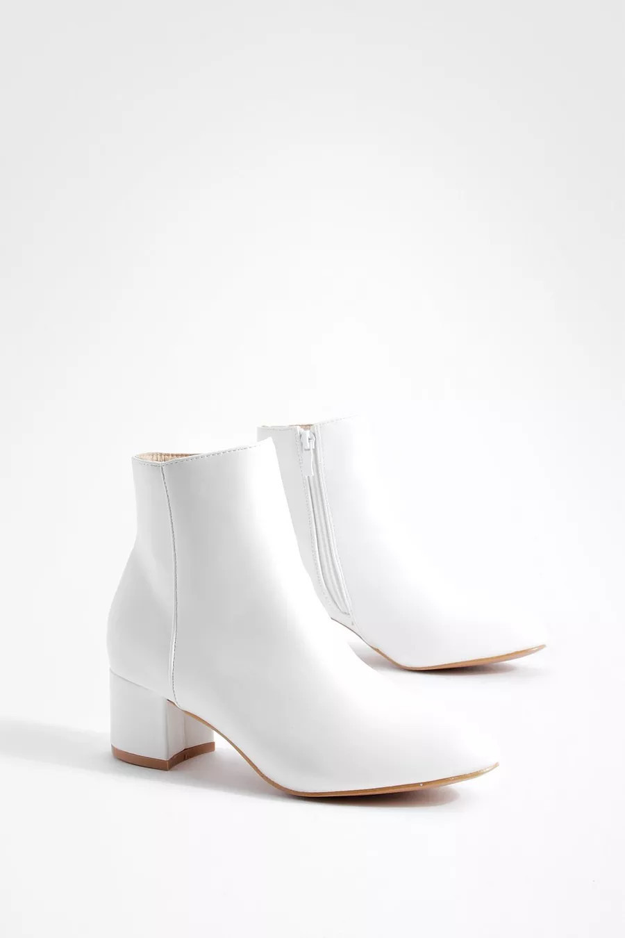 Basic Block Heel Shoe Boots | Boohoo.com (DK)