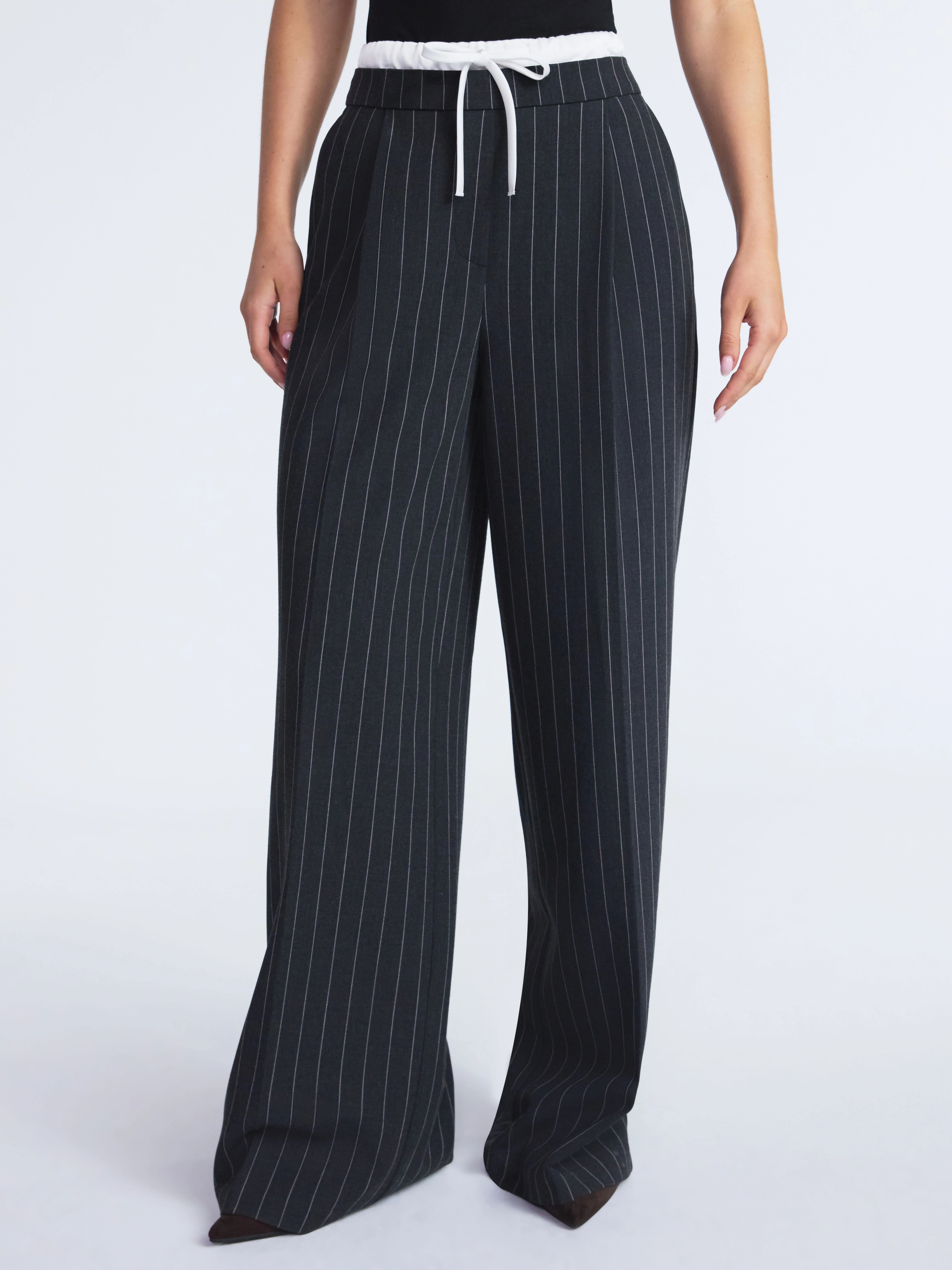 Scoop Women’s and Women’s Plus Double Waisted Pants, Sizes 0-26 | Walmart (US)