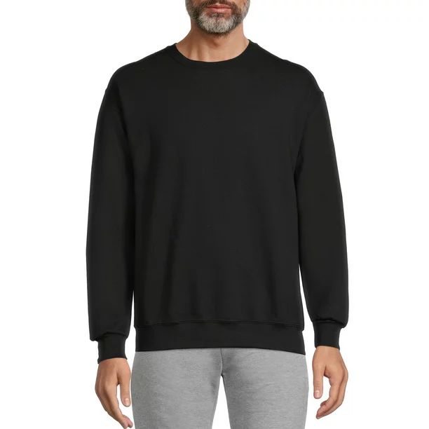 Athletic Works Men's Fleece Crewneck Sweatshirt, Sizes S-4XL - Walmart.com | Walmart (US)