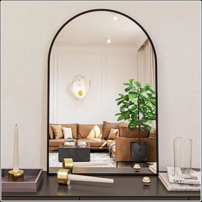Stylish Metal Arch Mirror With High-Quality Glass And Rust-Proof Frame, Perfect For Modern Interiors | Wayfair North America