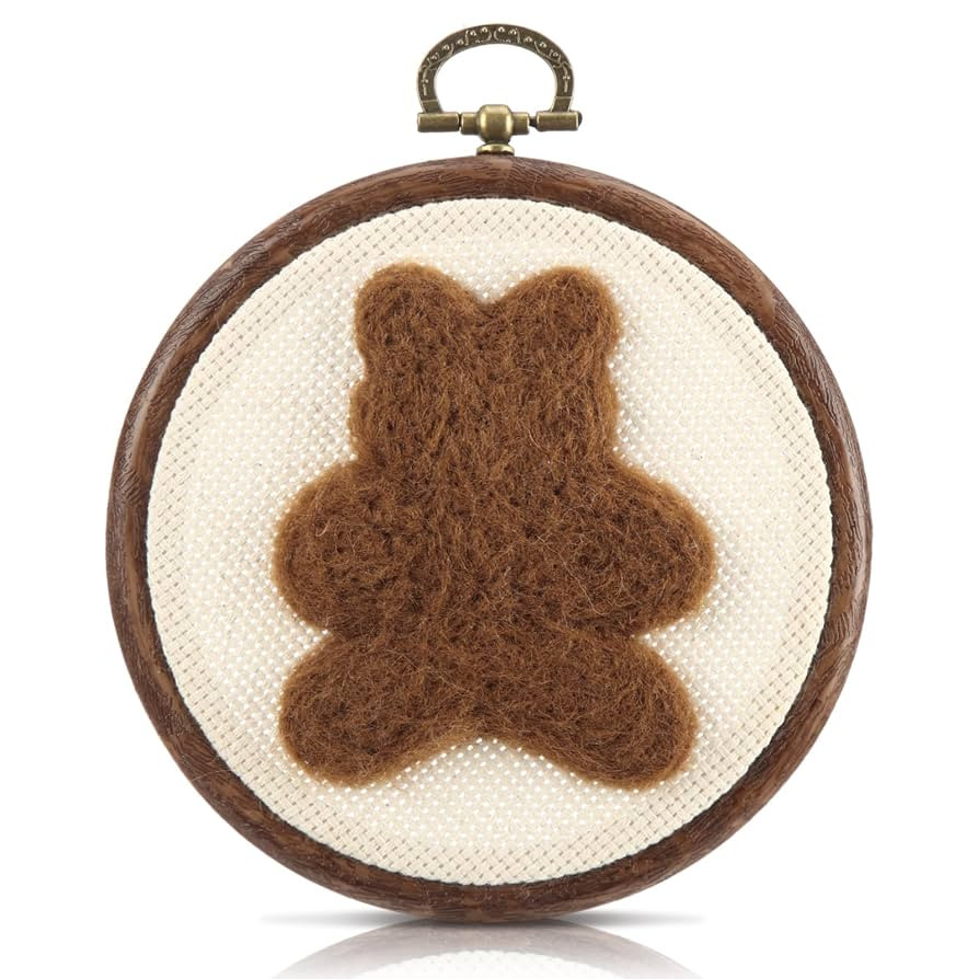Chunful Felted Bear Nursery Wall Decor Cute Animals Bear Wall Art Decorative Artwork for Nursery ... | Amazon (US)