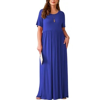 No Boundaries Halter Maxi Dress, Women's & Women's Plus Sizes XXS-4X | Walmart (US)