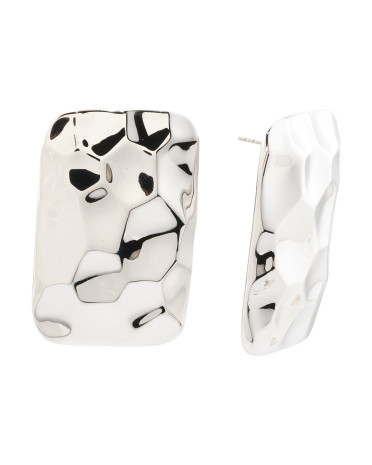 Rana Rectangular Hammered Earrings | TJ Maxx