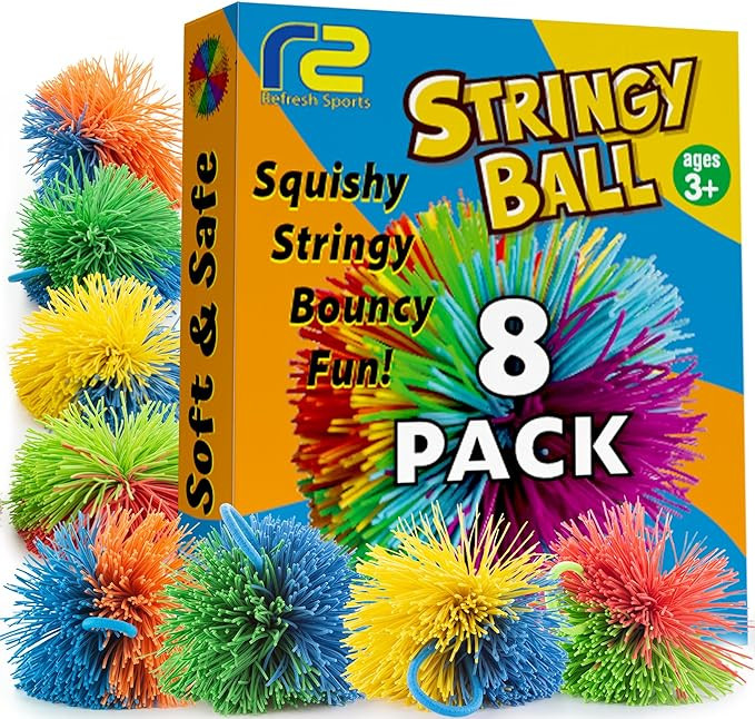 Stringy Balls & Sensory Toys for Kids 8 Pack - Easter Basket Stuffers for Kids All Ages 4 5 6 7 8... | Amazon (US)