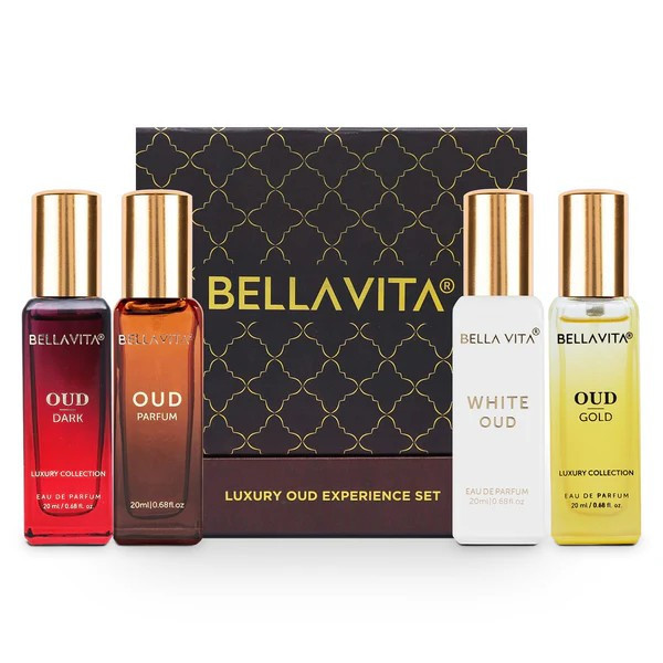 Bellavita Mens Luxury Oud Experience 4psc EDP Gift Set Fragrances 8906150345911 | Jomashop.com & JomaDeals.com