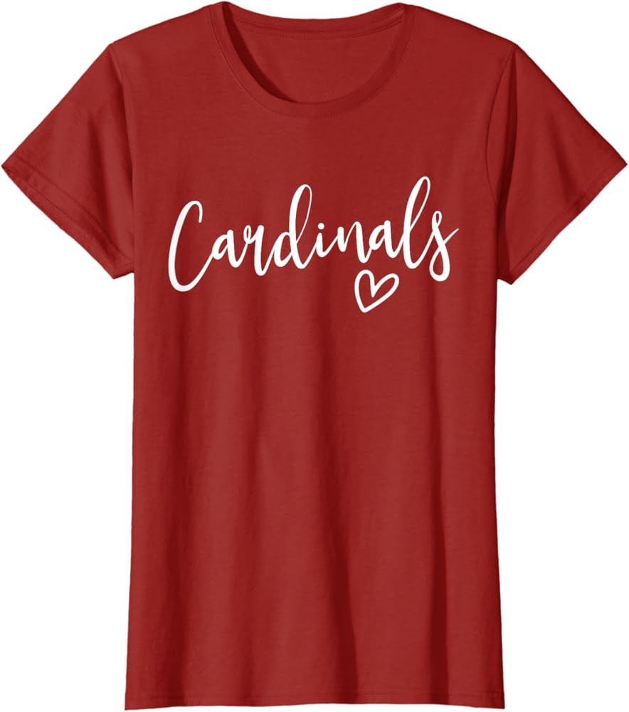 Cardinals School Cardinals Sports Team Women's Cardinals T-Shirt | Amazon (US)
