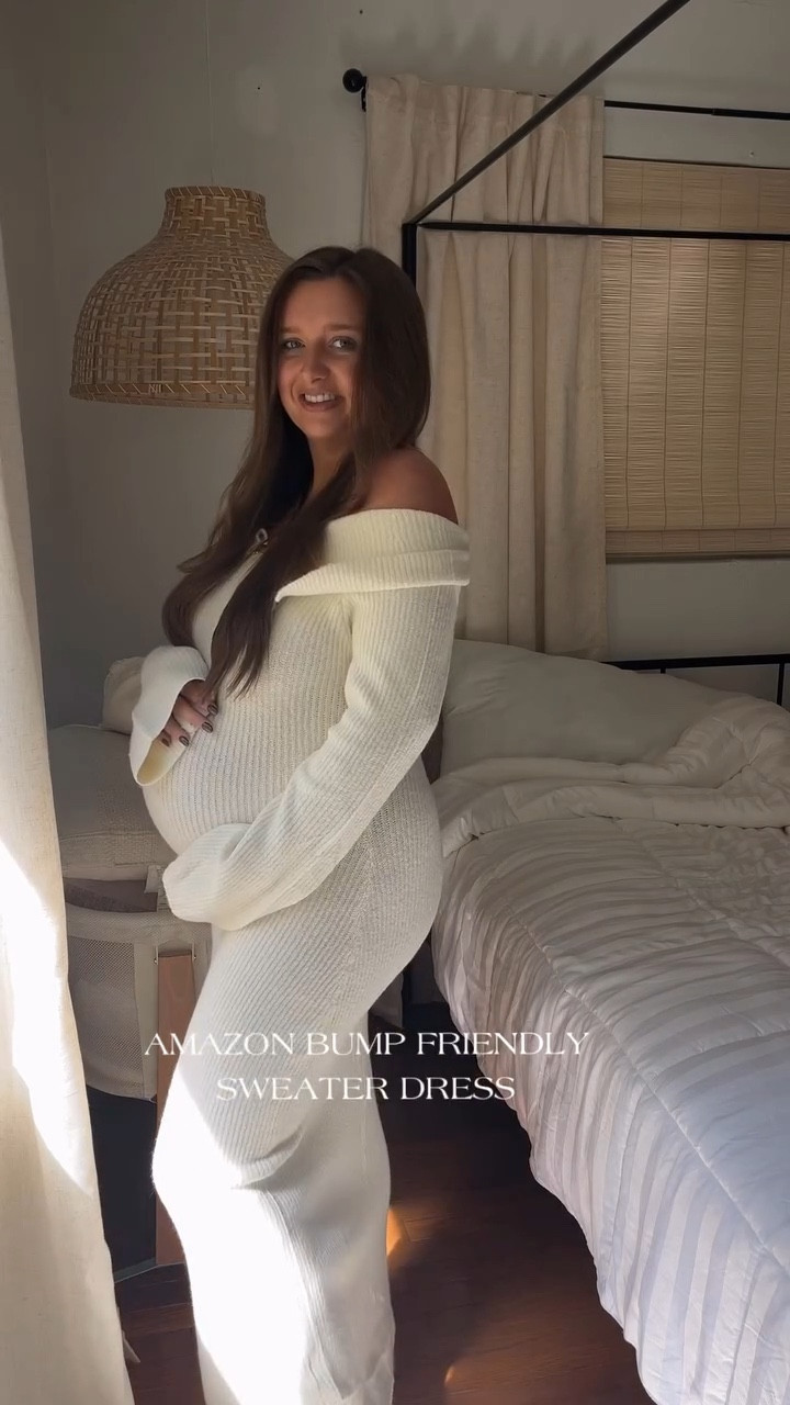 amazon bump friendly sweater dress 

#LTKBump
