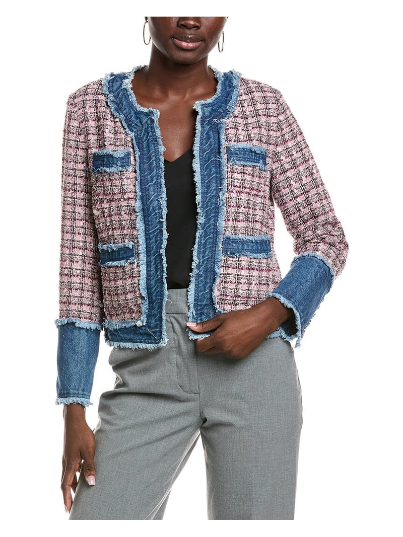 Nanette Nanette Lepore womens  Tweed Jacket, s, Pink | Walmart (US)