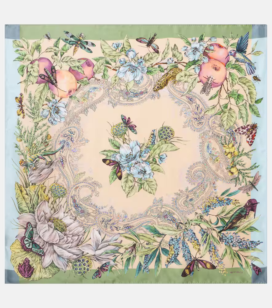 Etro Norma floral silk scarf | Mytheresa (INTL)