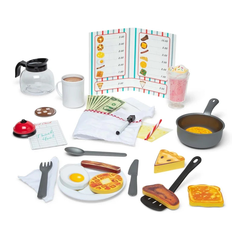 Melissa & Doug Star Diner Restaurant Play Set (41 pcs) - Walmart.com | Walmart (US)