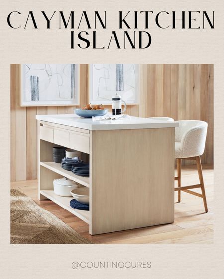 The Cayman Kitchen Island will make your kitchen more efficient to work at and less cluttered too!
#kitchenmusthave #mutifunctionalfurniture #neutralaesthetic #potterybarn

#LTKhome #LTKstyletip #LTKSeasonal