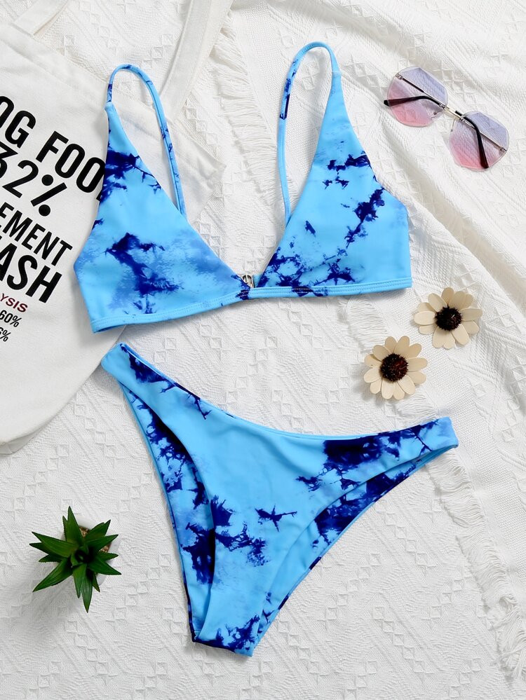 Tie Dye Bikini Swimsuit | SHEIN